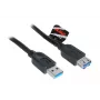 USB 3.0 ilginimo laidas Akasa AK-CBUB02-15BK 1,5 m juodas