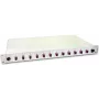 Lightwin LWL Splice Box, 12 skaidulų, 12x SC daugiamodis, 50/125µm OM4 pigtail, Splice Box (SPBOX 12G50 OM4 SC)