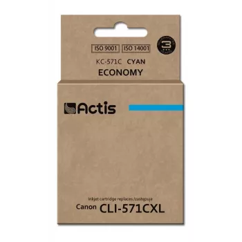 Actis KC-571C rašalas (Canon CLI-571C atitikmuo; standartinis; 12 ml; žydra)