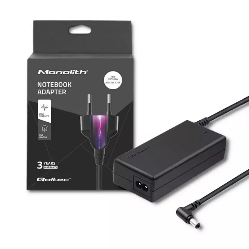 Qoltec 50090 90W maitinimo adapteris/inverteris, vidaus, juodas