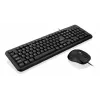 iBox OFFICE KIT II klaviatūra ir pelė USB QWERTY anglų juoda