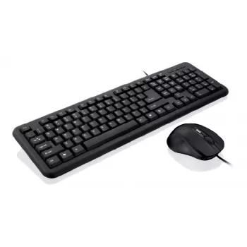iBox OFFICE KIT II klaviatūra ir pelė USB QWERTY anglų juoda