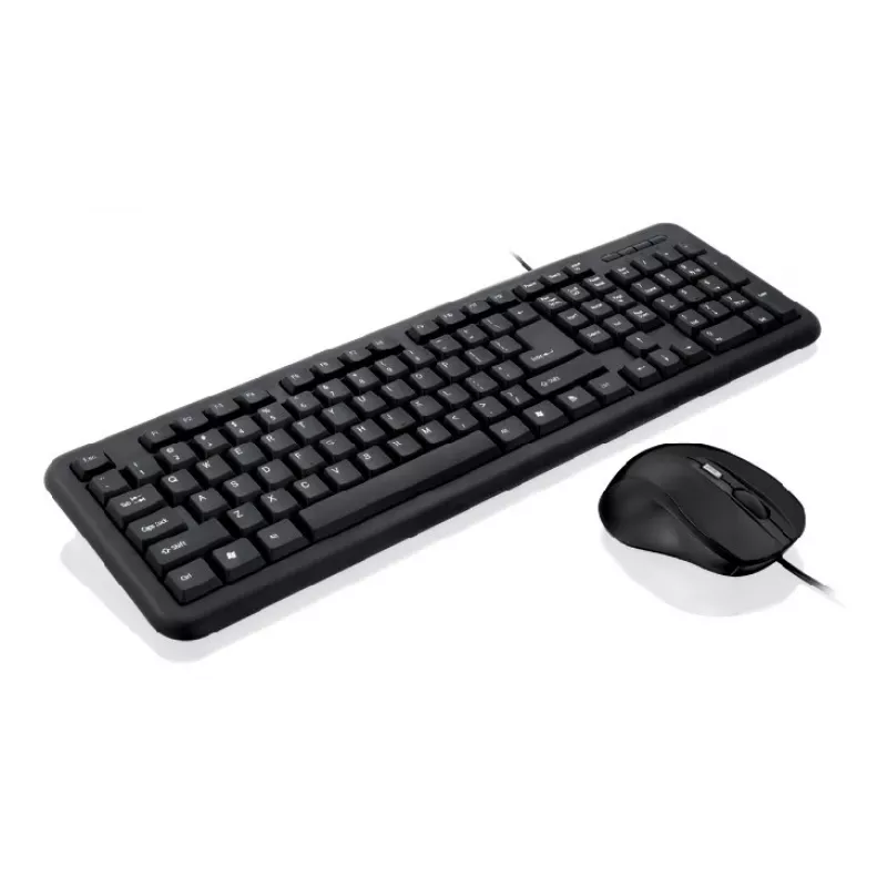 iBox OFFICE KIT II klaviatūra ir pelė USB QWERTY anglų juoda