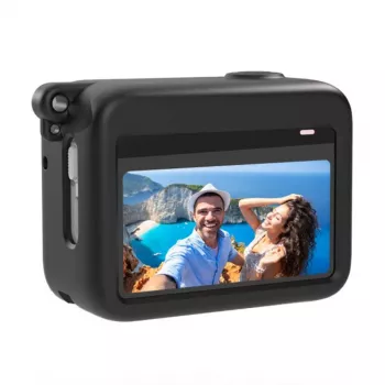 PULUZ Silikoninis dėklas su įkrovimu Insta360 GO 3 (juodas) - Apsauginis dėklas