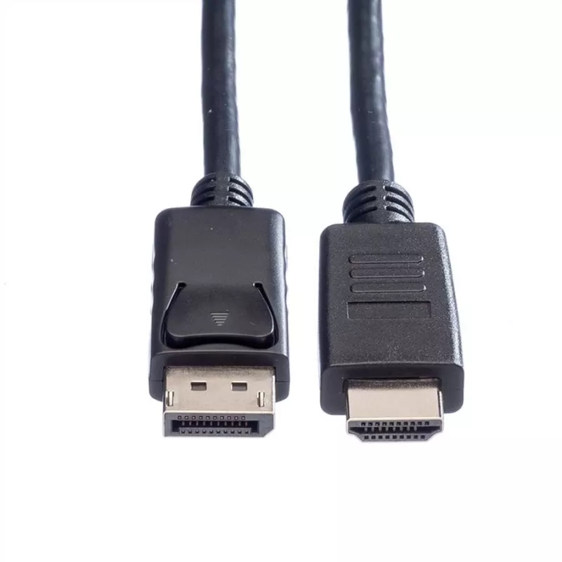 ROLINE vaizdo / garso kabelis DisplayPort – HDMI, 32 AWG, 3 m, ekranuotas, juodas (11.04.5782)