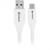 USB 3.2 Gen 2 laidas, USB-A kištukas > USB-C kištukas (baltas, 1 metras)