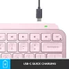 Logitech MX Keys Mini belaidė apšviesta klaviatūra - rožinė - CENTRAL (DE)