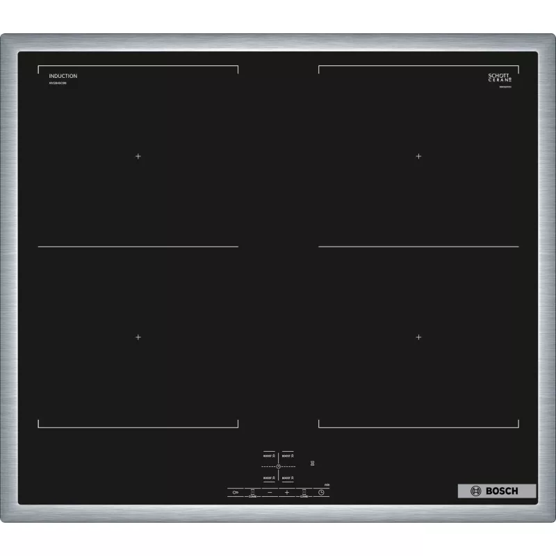 Bosch HEG578BB4 + NVQ645CB6E komplektas: zoninė indukcinė kaitlentė ir elektrinė orkaitė