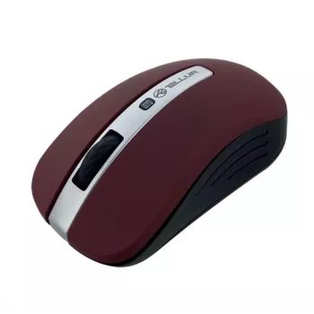 Belaidė pelė Tellur TLL491091 USB, tamsiai raudona