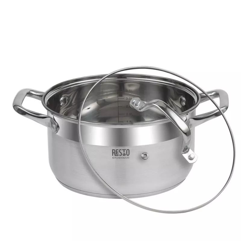 Resto Kitchenware Libra 4,6 L Apvalus nerūdijančio plieno indas