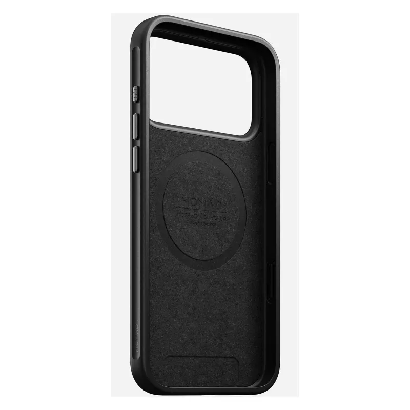 Odininis dėklas Nomad Modern, skirtas iPhone 17 Pro Max (6,9 colio) – Burgundijos, oda+TPU+PC