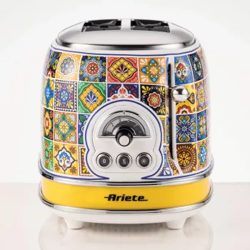 Ariete 155 Skrudintuvas Positano, 810W, 2 riekės, 6 skrudinimo lygiai, trupinių padėklas, atšildymo funkcija, automatinis išstūmimas, be spaustukų