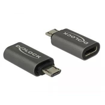 DeLOCK USB-C (M) į Micro-USB B (M) adapteris, USB 3.1 Gen 1, 2,8 cm, antracitas (65927)