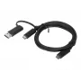 Lenovo 4X90U90618 USB kabelis USB 3.2 Gen 1 (3.1 Gen 1) 1 m USB A/USB C USB C juodas