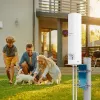 Outdoor omnidirectional 4G LTE antena QOLTEC 57044, 5 dBi, 600–2700 MHz, 50 W, 50 Ω, baltas varinis korpusas