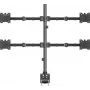 SpeaKa Professional SP-MM-541 4 krypčių monitoriaus laikiklis ant stalo 43,2 cm 17–88,9 cm 35 kg juodas (SP-13383188)
