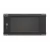 Sieninis spintos stovas LANBERG WF03-5304-10B 19 colių 4U juodas, stiklinės durys