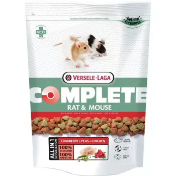 Sausas ėdalas žiurkėms VERSELE-LAGA Rat Complete 500 g – subalansuota suaugusių žiurkių mityba, 15% baltymų, 6% riebalų