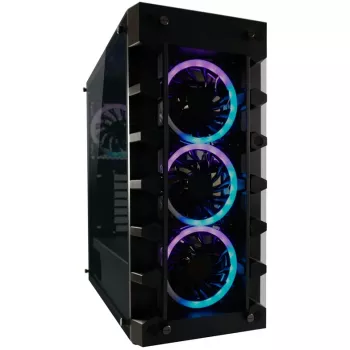 LC Power Gaming 709B Solar_System_X - korpusas - ATX - be maitinimo šaltinio - juodas - USB/Audio (LC-709B-ON)