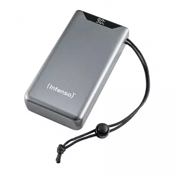 Power bank INTENSO 7332054 — 20000 mAh, PD 3.0 & QC 3.0, 20 W, USB-A + USB-C, pilka
