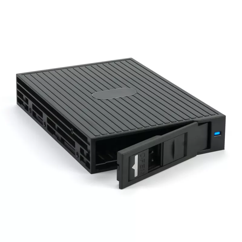 Fantec MR-25 keičiamas diskų rėmelis 2,5" SATA/SAS HDD/SSD diskui 3,5" angoje, 7–15 mm, juodas