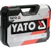 Veržliarakčių komplektas YATO YT-38791 — 108 dalių, 1/2 colio pavara, su reketu, juodas dėklas