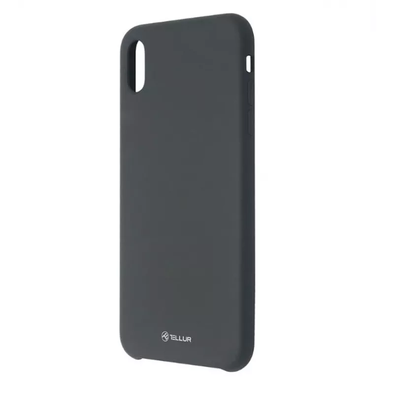 Dėklas iPhone XS Max Tellur Liquid Silicone juodas