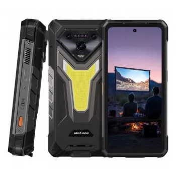Išmanusis telefonas UleFone Armor 34 Pro 5G Plus – 6,95 colio 1080x2460, MediaTek Dimensity 7300, 16 GB RAM, 512 GB, 50 MP triguba kamera, 25500 mAh, Dual SIM, Android 15, IP68/69K