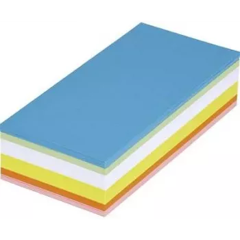 Maul Moderation Cards 6394199 stačiakampiai 20,5 x 9,5 cm balta, geltona, oranžinė, raudona, žalia, mėlyna, 250 vnt.