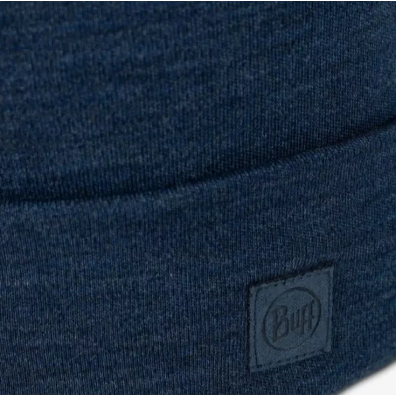 Kepurė BUFF Merino Heavyweight Beanie Solid Night Blue