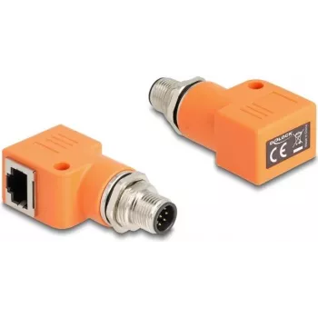 DeLOCK 60627 lyties keitiklis M12 RJ45 oranžinis