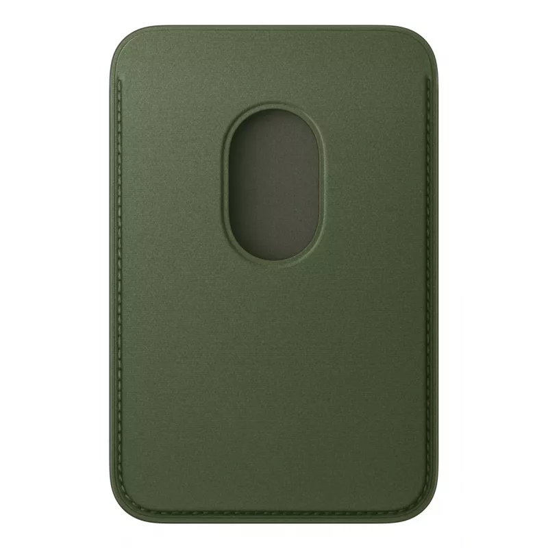 Apple FineWoven piniginė su MagSafe Moss Green Microtwill