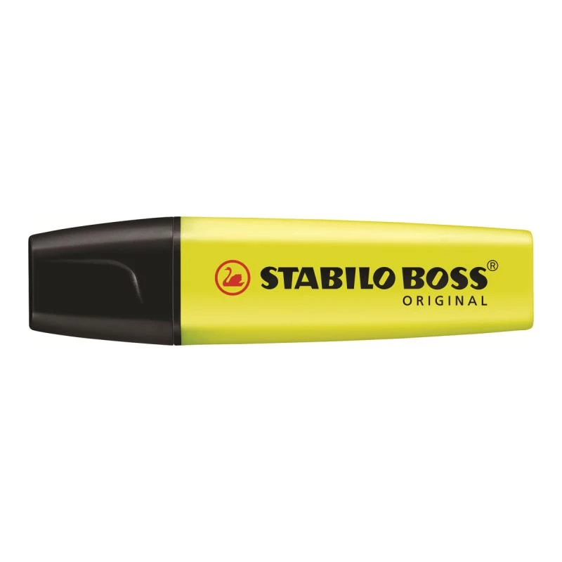 Marker STABILO BOSS ORIGINAL Chisel tip Geltona