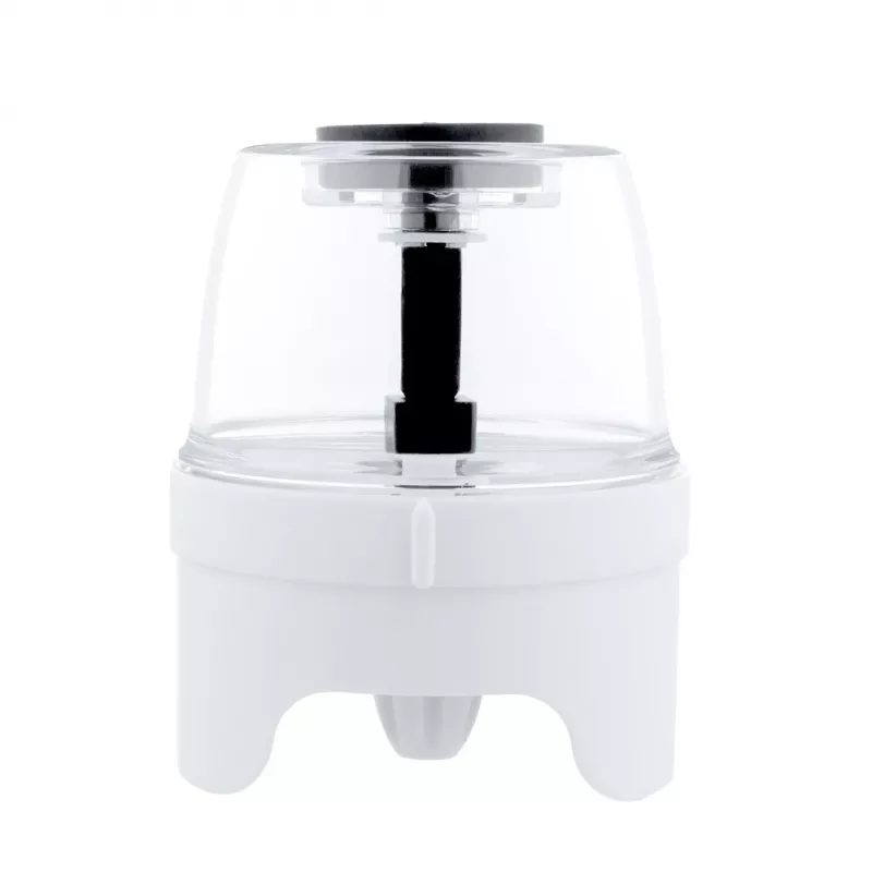 Druskos ir pipirų malūnėlių rinkinys Adler AD 4449W Steel White, keraminiai girnastekliai, 150 ml, įkrovimas per USB-C