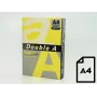 Spalvotas popierius Double A, 80g, A4, 500 lapų, Citrininis