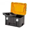 Dėžė įrankiams DeWalt DWST83343-1 – aliuminis/plastikas, vandeniui atspari, su vyriais uždengiamu dangčiu, užrakinama, 1 skyrius, 440×333×323 mm