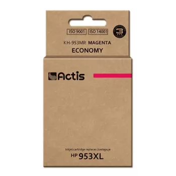 Actis KH-953MR rašalo kasetė (HP 953XL F6U17AE atitikmuo; Standartinė; 25 ml; purpurinė) - Nauja mikroschema