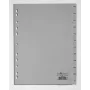 Durable 6507-10 Mėnesių skirtukai pilki, polipropileniniai, A4