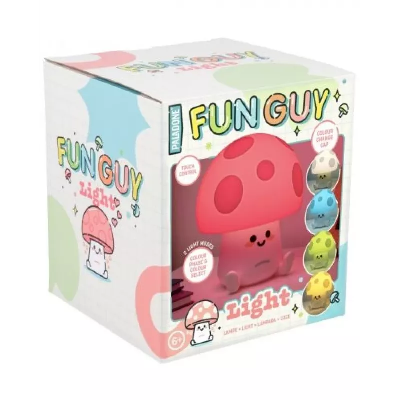 Stalinė lempa Paladone Fun Guy Mushroom Light – naujoviška grybo formos LED naktinė lemputė