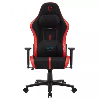 ONEX STC Alcantara L Series biuro/kėdė kompiuterinė, sėdynė su paminkštinimu, atlošas su paminkštinimu, juoda/raudona