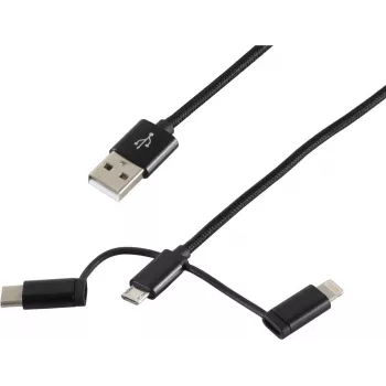 USB laidas ShiverPeaks BS14-50068 1 m USB A – Micro-USB B juodas