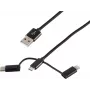 USB laidas ShiverPeaks BS14-50068 1 m USB A – Micro-USB B juodas