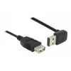 USB kabelis DeLOCK 1 m USB 2.0-A į USB 2.0-A juodas