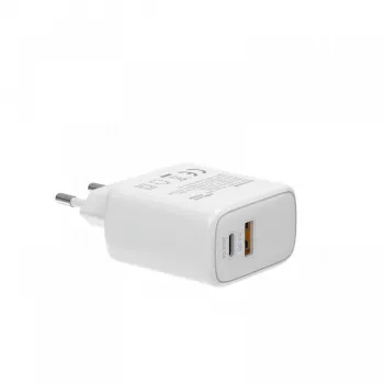SAVIO LA-06 USB Type-A & Type-C greitasis įkroviklis su Quick Charge 3.0 ir Power Delivery 3.0, 30W
