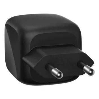 Vidinis kintamosios srovės greitasis įkroviklis Belkin WCH019kqBK — 2× USB‑C, juodas, OVP/OC/OT/SC apsauga