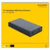 Išorinis HDD korpusas DeLOCK 42612 Juodas 3.5 colio