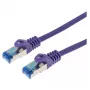 LOGON tinklo kabelis TCR55SS003V — Cat5e S-FTP (SF/UTP), RJ-45 į RJ-45, 0,3 m, violetinis