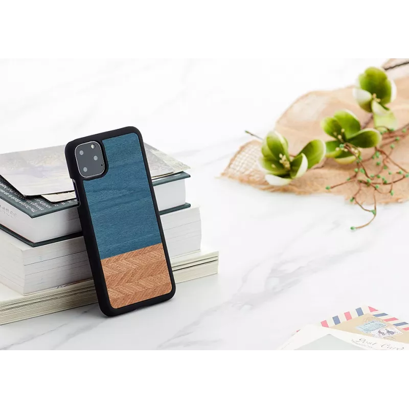 Man & Wood apsauginis dėklas iPhone 11 Pro Max – denim juodas