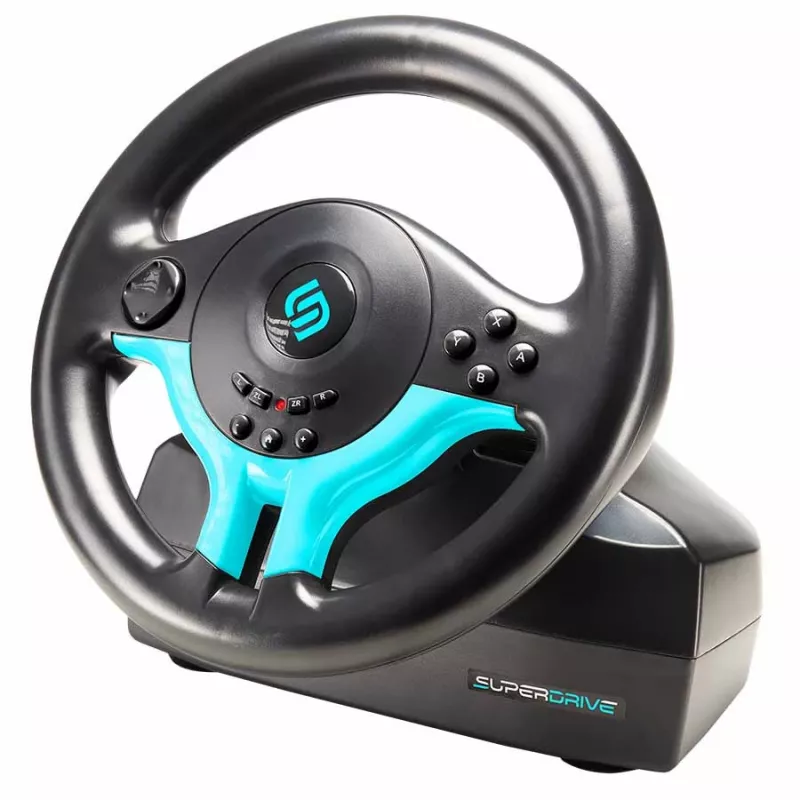 Subsonic Superdrive SV 250-S Driving Wheel Blue Edition vairas su pedalais