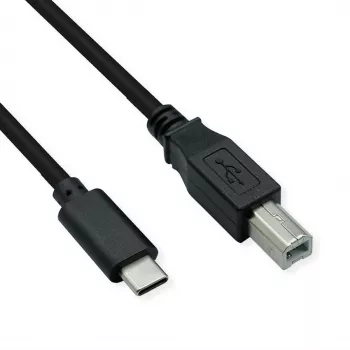 ROLINE USB 2.0 Type C laidas, C - B, ST/ST, juodas, 4,5 m (11.02.8338)